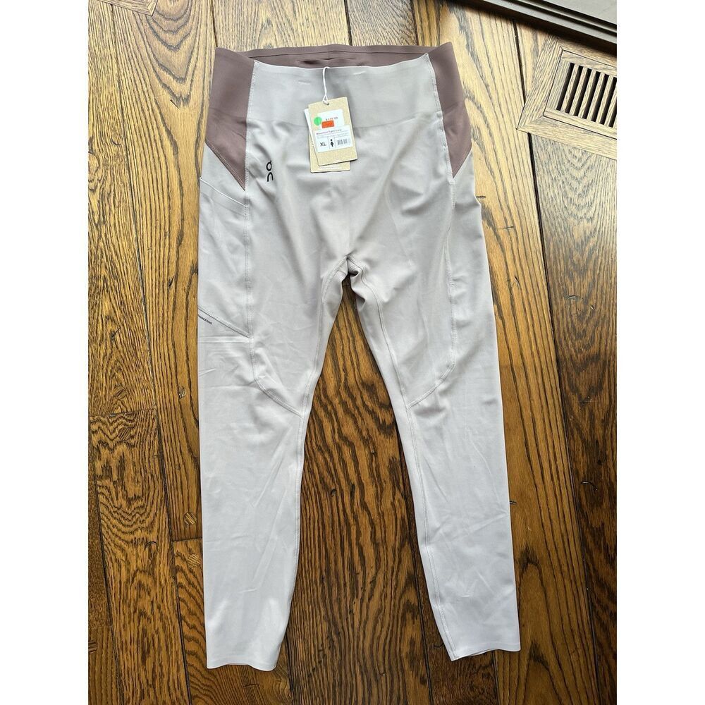 On Running Womens Movement Tights Long Zinc/Grape Size XL NWT Retail $130